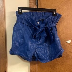 AKIRA High Waist Blue Women's Shorts